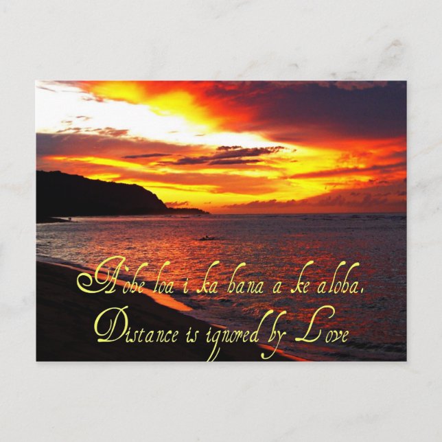 Hawaiian Scenes vykort (Framsida)