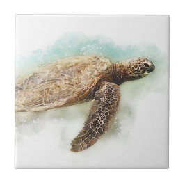 Hawaiian Sea Turtle Kakelplatta