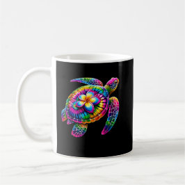 Hawaiian Sea Turtle Tie-Dye Hawaii Vacation Beach Kaffemugg