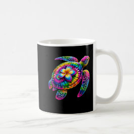 Hawaiian Sea Turtle Tie-Dye Hawaii Vacation Beach Kaffemugg