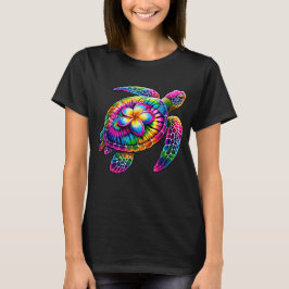 Hawaiian Sea Turtle Tie-Dye Hawaii Vacation Beach T Shirt