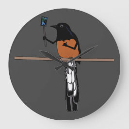 Hawaiian Shama Bird Selfie  Stor Klocka