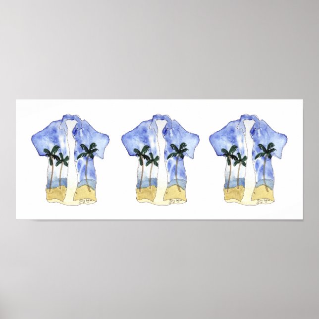 Hawaiian Shirts Poster och skriver ut (Framsidan)