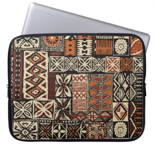 Hawaiian stil tapa stam abstrakt patchwo laptop fodral
