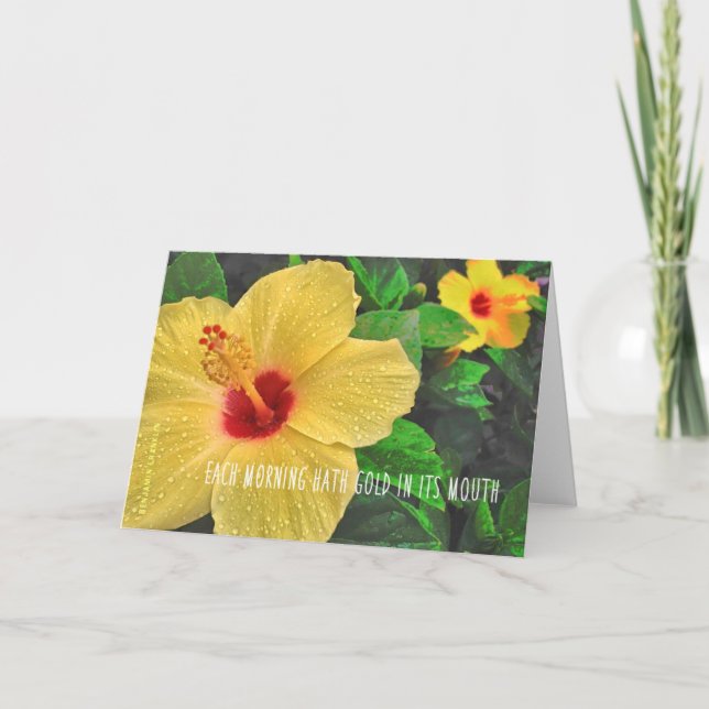 HAWAIIAN SUNRISE Greeting Card Tack Kort (Framsida)