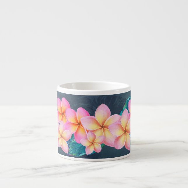 Hawaiian Sunrise Plumeria Espresso Mugg Espressomugg (Framsidan)