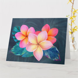 Hawaiian Sunrise Plumeria Kort