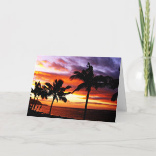 Hawaiian Sunset Card Kort