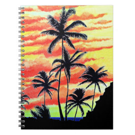 Hawaiian Sunset Coco Handflatan Anteckningsbok