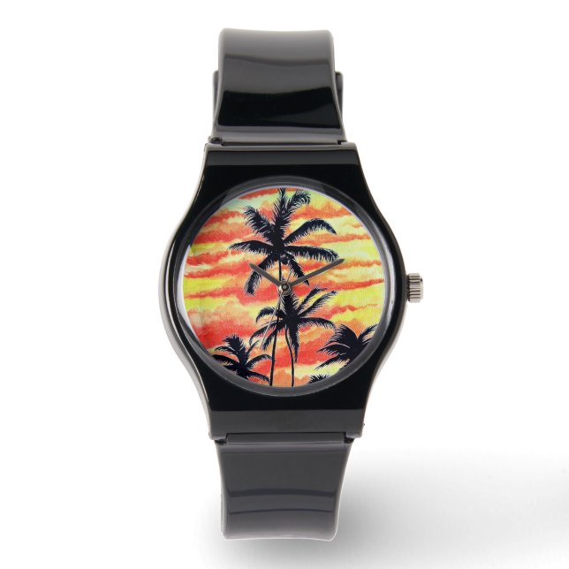Hawaiian Sunset Coco Handflatan Armbandsur (Framsida)