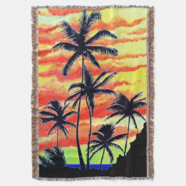 Hawaiian Sunset Coco Handflatan Filt
