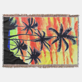 Hawaiian Sunset Coco Handflatan Filt