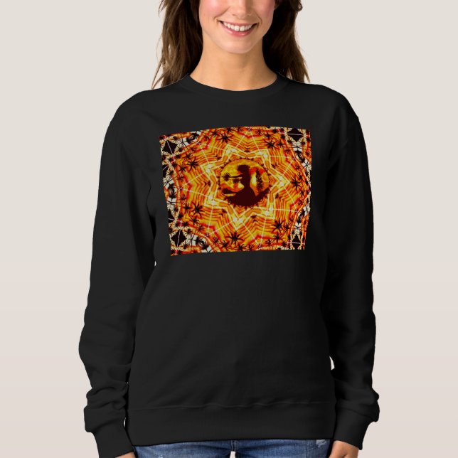 Hawaiian Sunset Hula Handflatan T Shirt (Framsida)