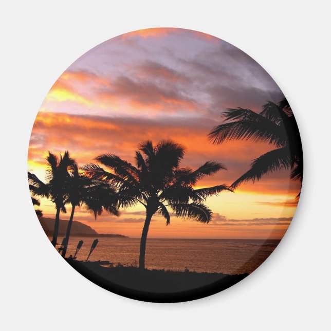 Hawaiian Sunset Magnet (Framsidan)