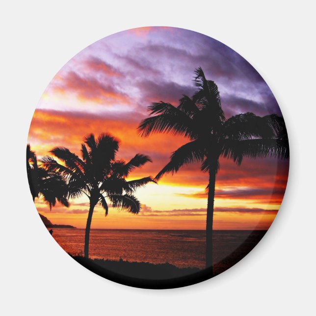 Hawaiian Sunset Magnet (Framsidan)