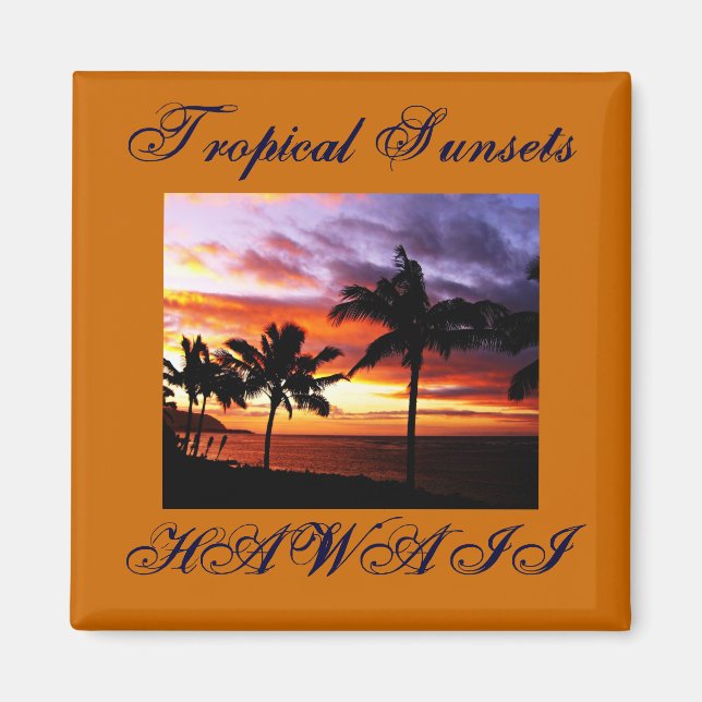 Hawaiian Sunset Magnet (Framsidan)