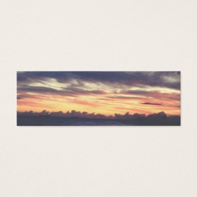 Hawaiian Sunset Mini Bokmärken Litet Visitkort (Framsidan)