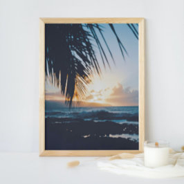 Hawaiian Sunset Photography Print Poster