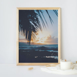 Hawaiian Sunset Photography Print Poster