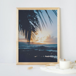 Hawaiian Sunset Photography Print Poster