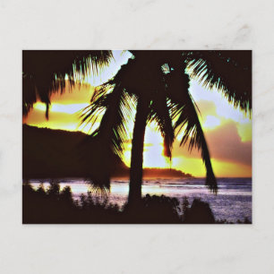 Hawaiian Sunset Postcard Vykort