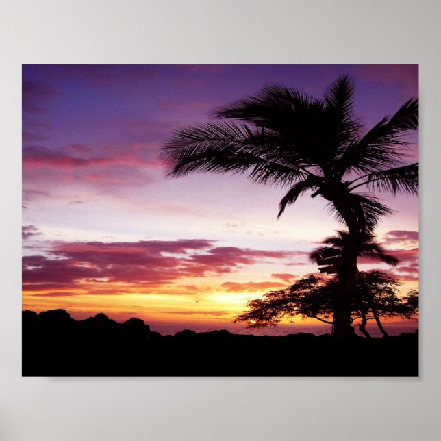 Hawaiian Sunset Poster (Framsidan)