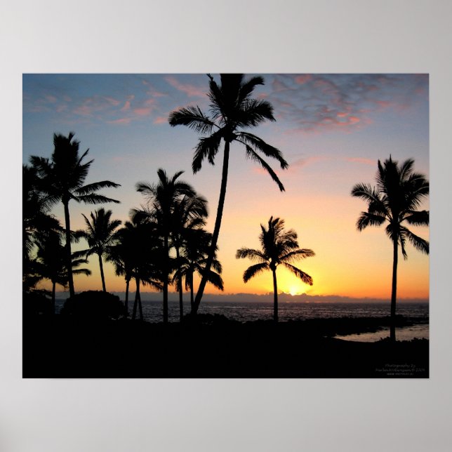 Hawaiian Sunset Poster (Framsidan)