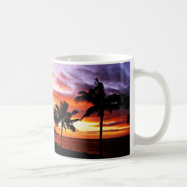 Hawaiian Sunset print Kaffemugg (Höger)