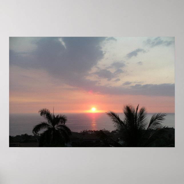 Hawaiian Sunset Print Poster (Framsidan)
