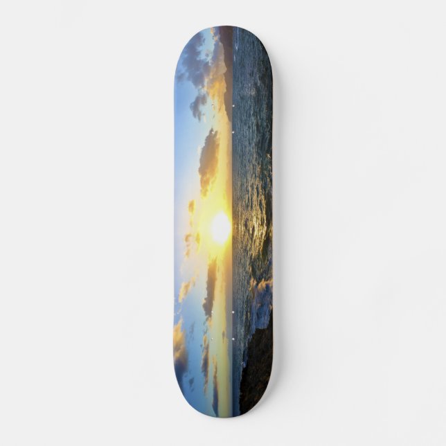 Hawaiian Sunset Skateboard Bräda 21,5 Cm (Framsida)