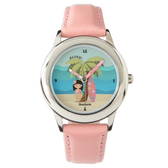 Hawaiian Surfer Girl Armbandsur (Framsida)