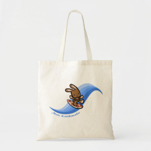 Hawaiian Surfing Bunny Bags och Totes Tygkasse