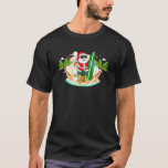 Hawaiian Surfing Jultomten eller Surfa Beach Chris T Shirt<br><div class="desc">Hawaiian Surfing Jultomten eller Surfa Beach-julen i juli</div>