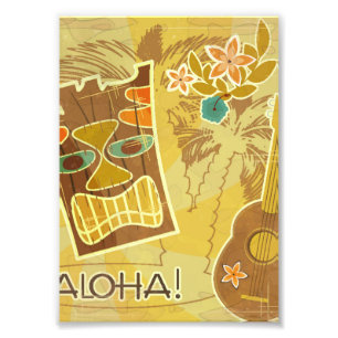 Hawaiian Tiki Mask Fototryck