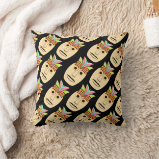 Hawaiian Tiki Mask Kudde