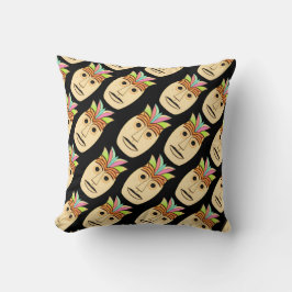 Hawaiian Tiki Mask Kudde