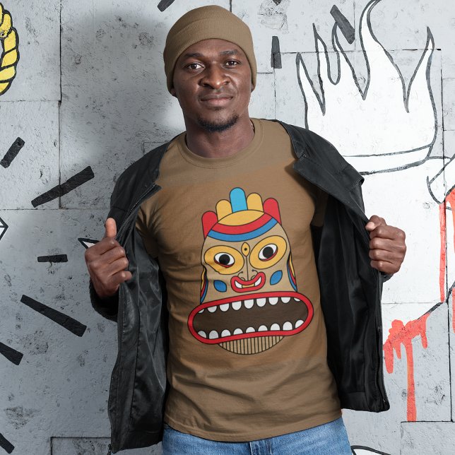 Hawaiian Tiki Mask T Shirt (Skapare uppladdad)
