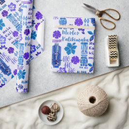 Hawaiian Tiki Mele Kalikimaka 3 Presentpapper