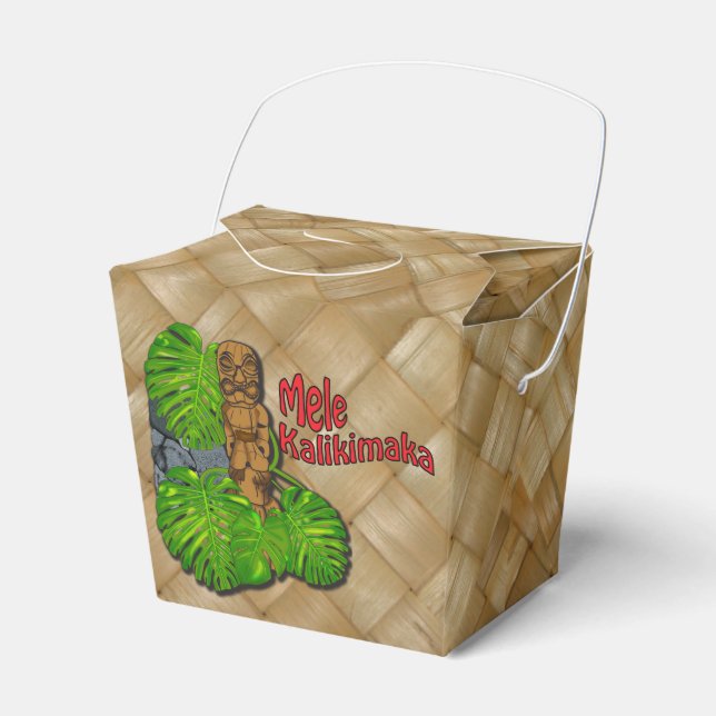 Hawaiian Tiki Mele Kalikimaka jultur Presentaskar (Framsidan Sidan)