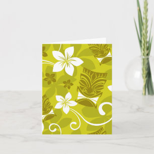Hawaiian Tiki Mönster Note Cards Kort