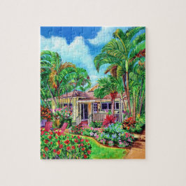Hawaiian Tropical Beach House Puzzle Pussel