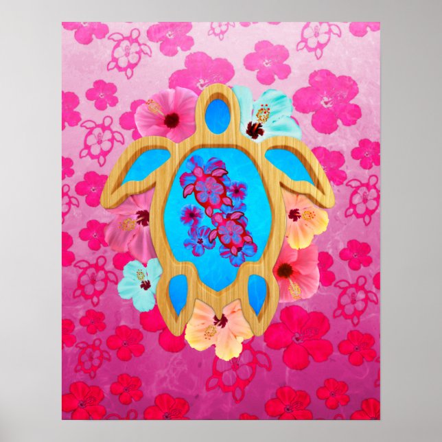 Hawaiian Tropical Honu Poster (Framsidan)