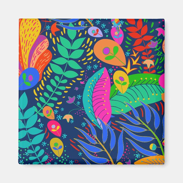 Hawaiian Tropical Jungle Magnet (Framsidan)