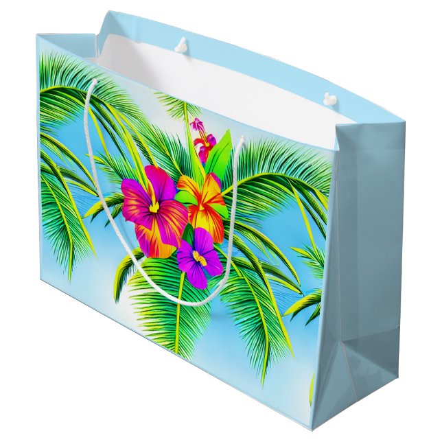 Hawaiian Tropical Seamless Mönster (Baksidan Vinklad)