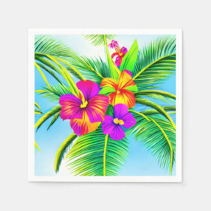 Hawaiian Tropical Seamless Mönster Pappersservett