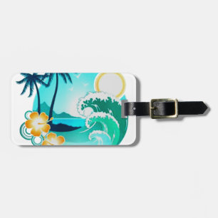 HAWAIIAN TROPICAL SURFA ART BAGAGEBRICKA