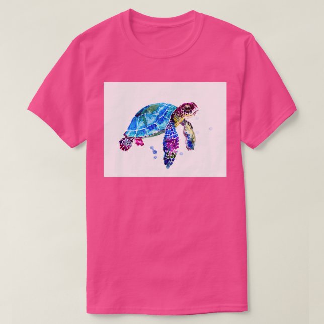 Hawaiian Turtle 1 T Shirt (Design framsida)