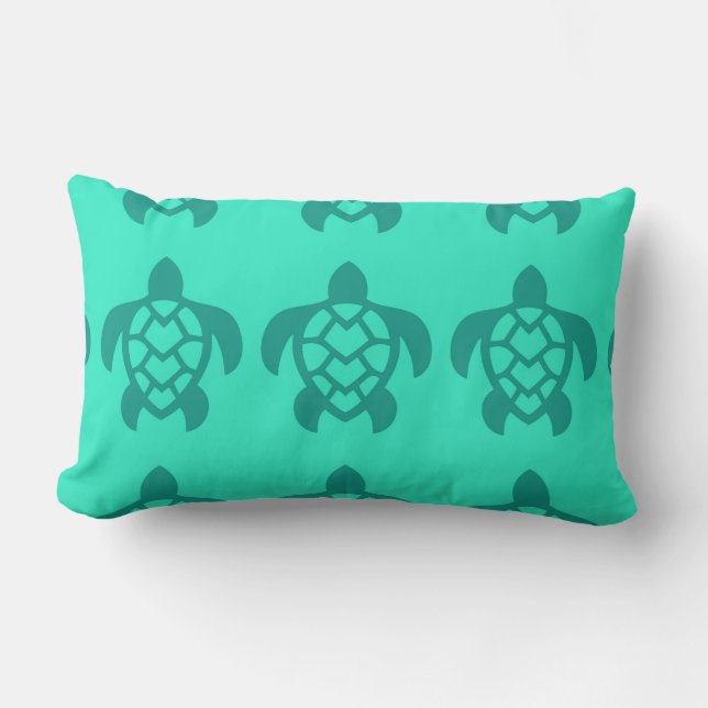Hawaiian Turtle Lumbar Pillow Lumbarkudde (Framsida)