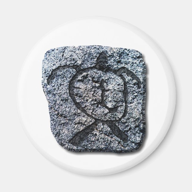 Hawaiian Turtle-stone Magnet (Framsidan)