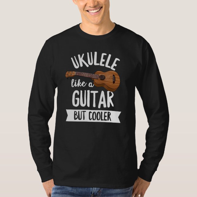 Hawaiian Ukulele för en Ukulele T Shirt (Framsida)